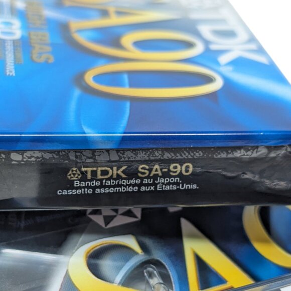 x5 Brand New in Package TDK SA90 High Bias Blank Cassette Tapes - Picture 9 of 9